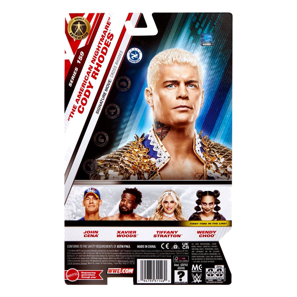 WWE Main Event Series figurine "The American Nightmare" Cody Rhodes 15 cm