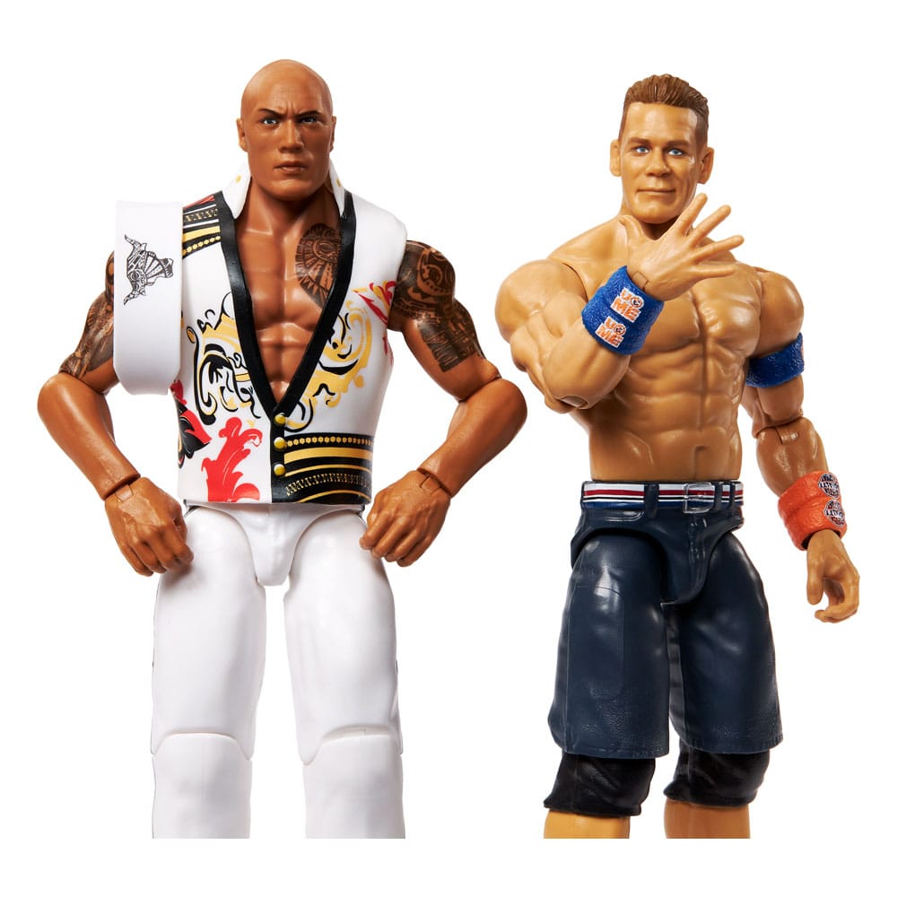 WWE Main Event Showdown figurines The Rock Final Boss vs John Cena 2-Pack 15 cm