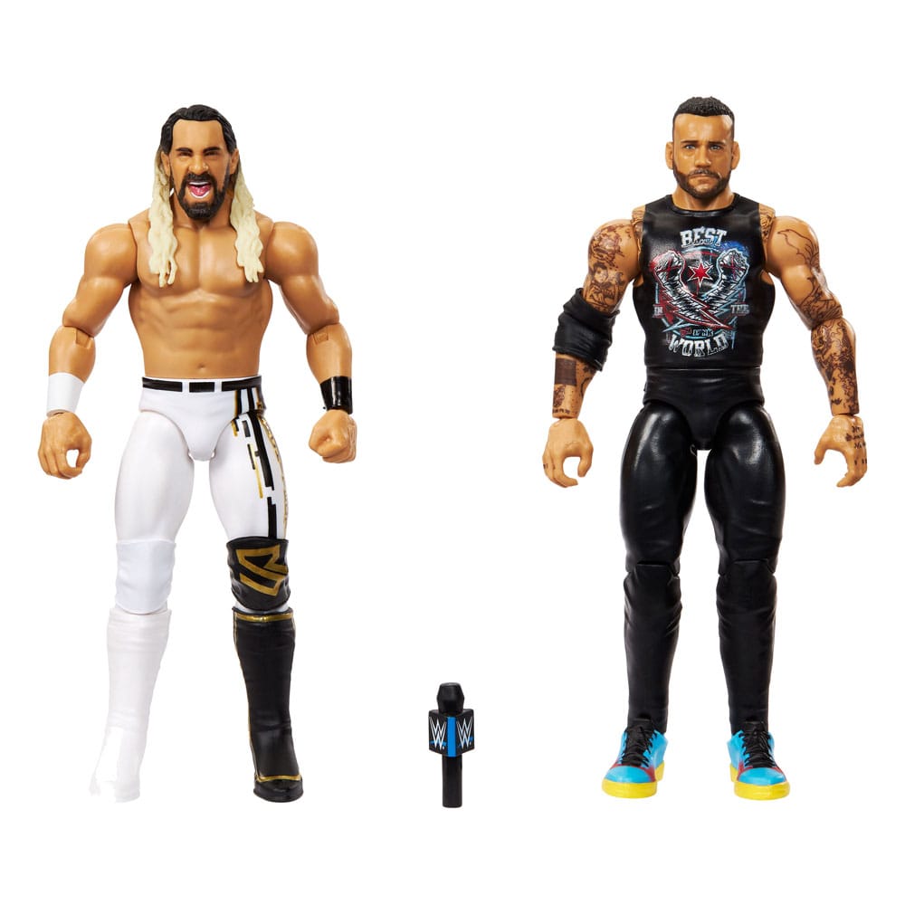 WWE Main Event Showdown figurines CM Punk vs Seth "Freakin" Rollins 2-Pack 15 cm