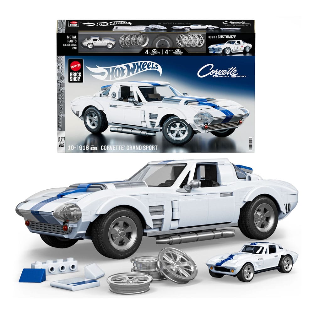 Mattel Brick Shop jeu de constructionHot Wheels Elite Series 1/16 Corvette Grand Sport