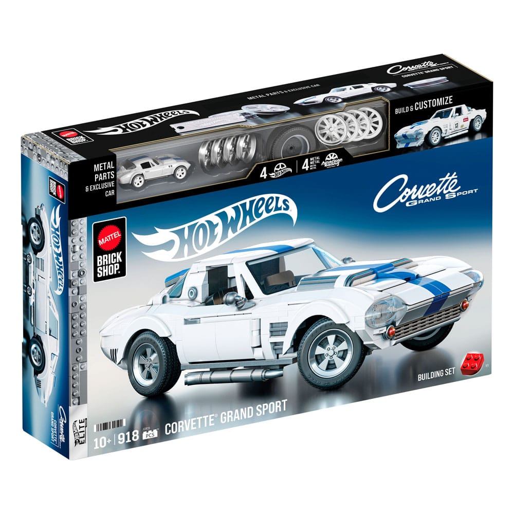 Mattel Brick Shop jeu de constructionHot Wheels Elite Series 1/16 Corvette Grand Sport