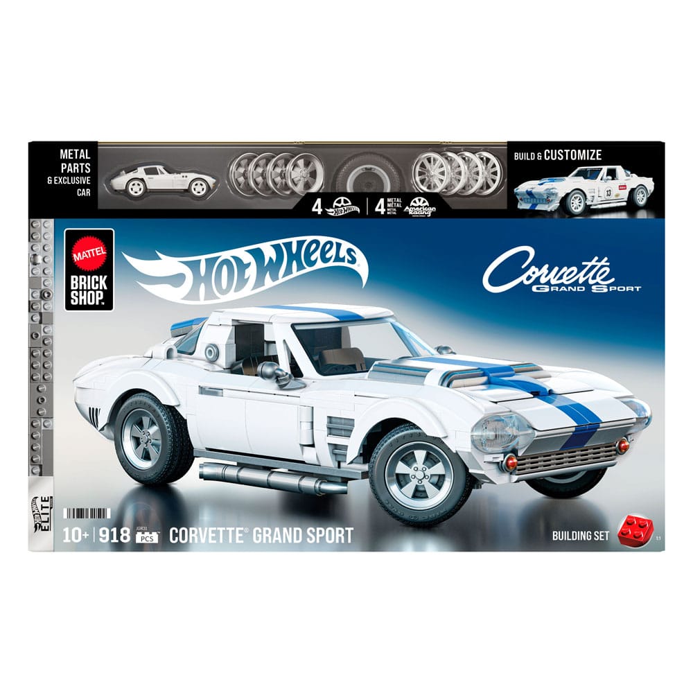 Mattel Brick Shop jeu de constructionHot Wheels Elite Series 1/16 Corvette Grand Sport