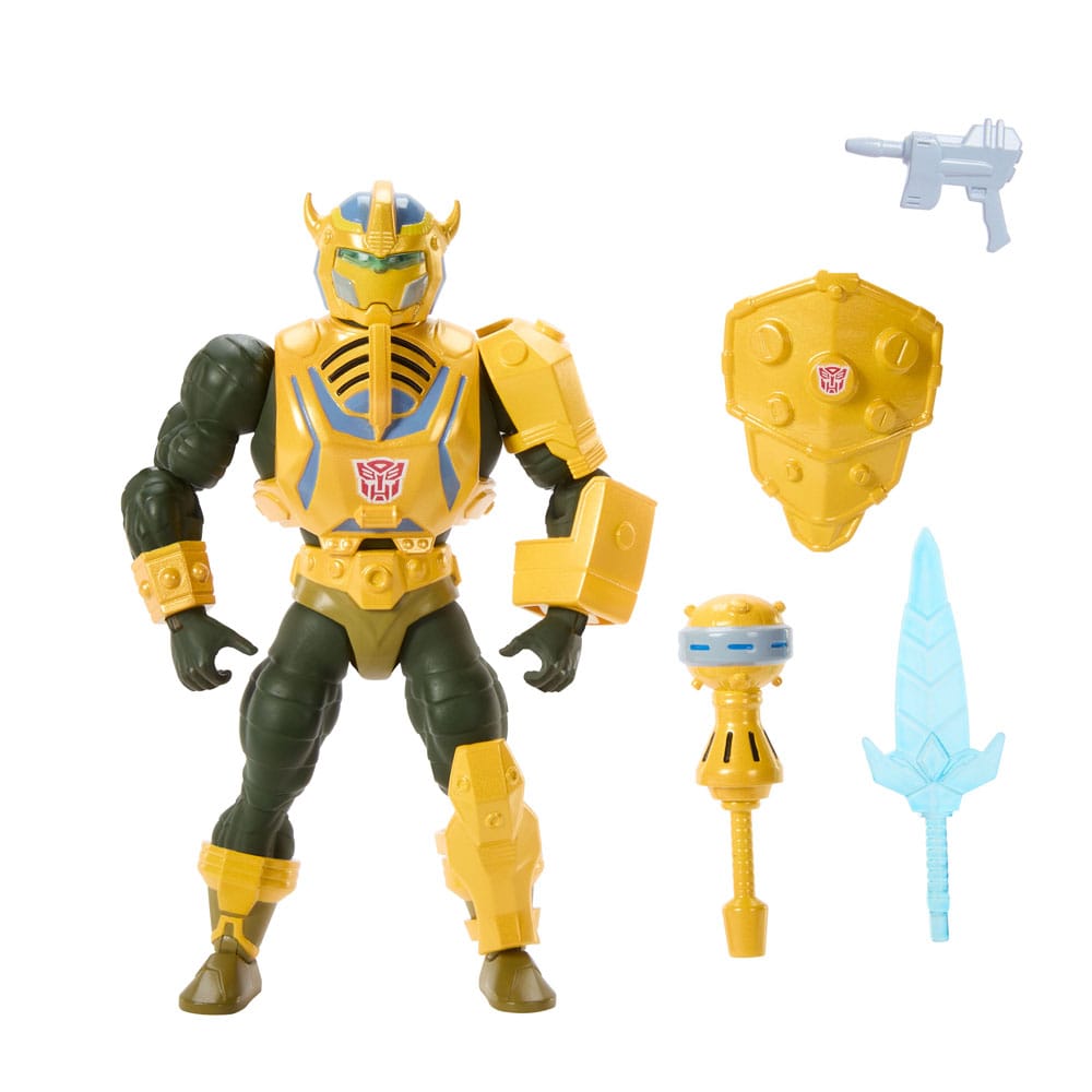 Masters of the Universe x Transformers figurine Bumblebee Armor Man-At-Arms heo European Exclusive 14 cm