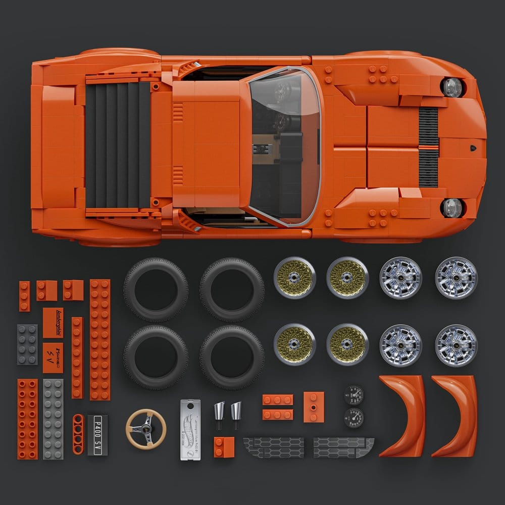 Hot Wheels Premium Mattel Brick Shop jeu de construction 1/12 Lamborghini Miura P400 SV
