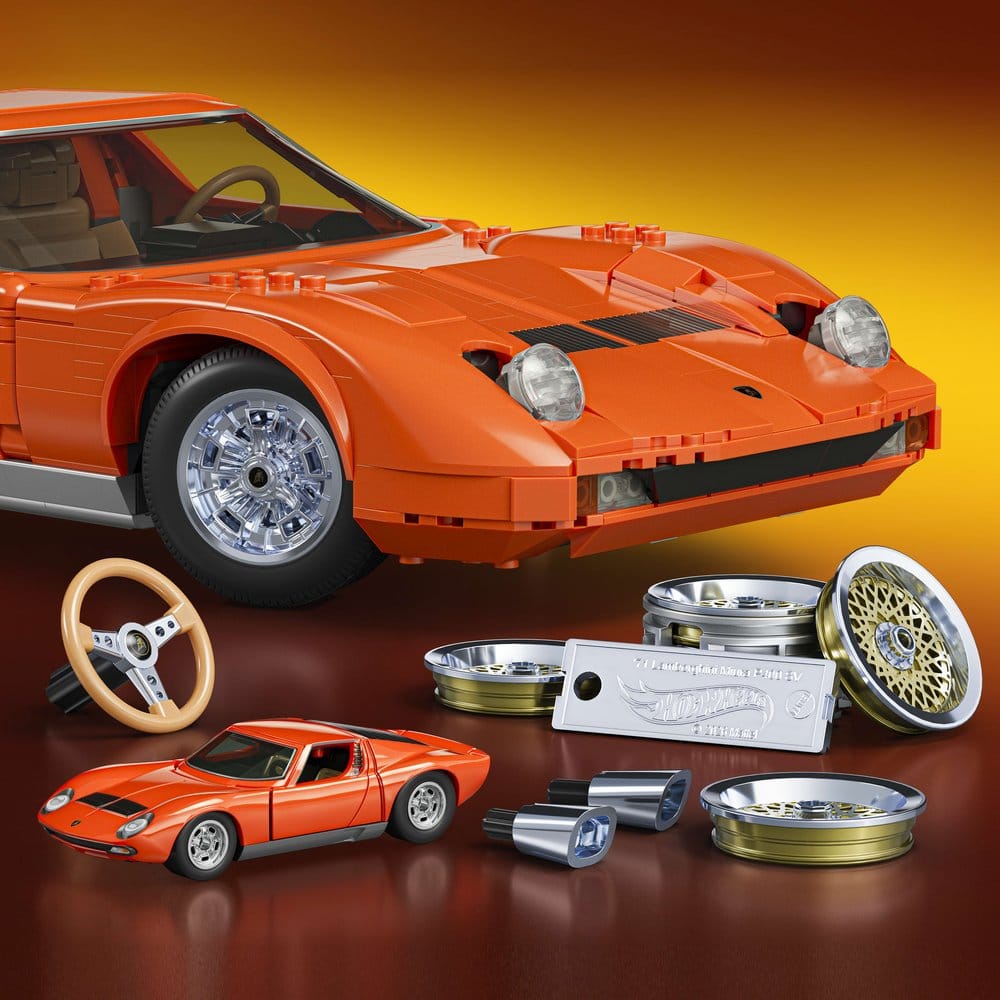 Hot Wheels Premium Mattel Brick Shop jeu de construction 1/12 Lamborghini Miura P400 SV