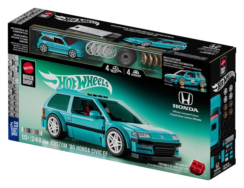 Hot Wheels Speed Series Mattel Brick Shop jeu de construction 1/32 Custom ’90 Honda Civic EF