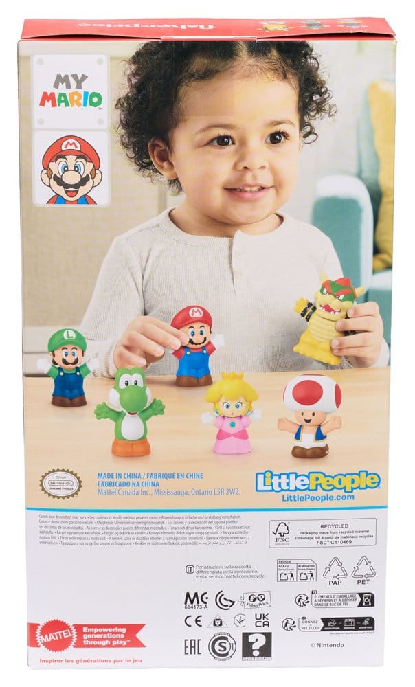 My Mario Little People Collector pack 6 minifigurines 7 cm
