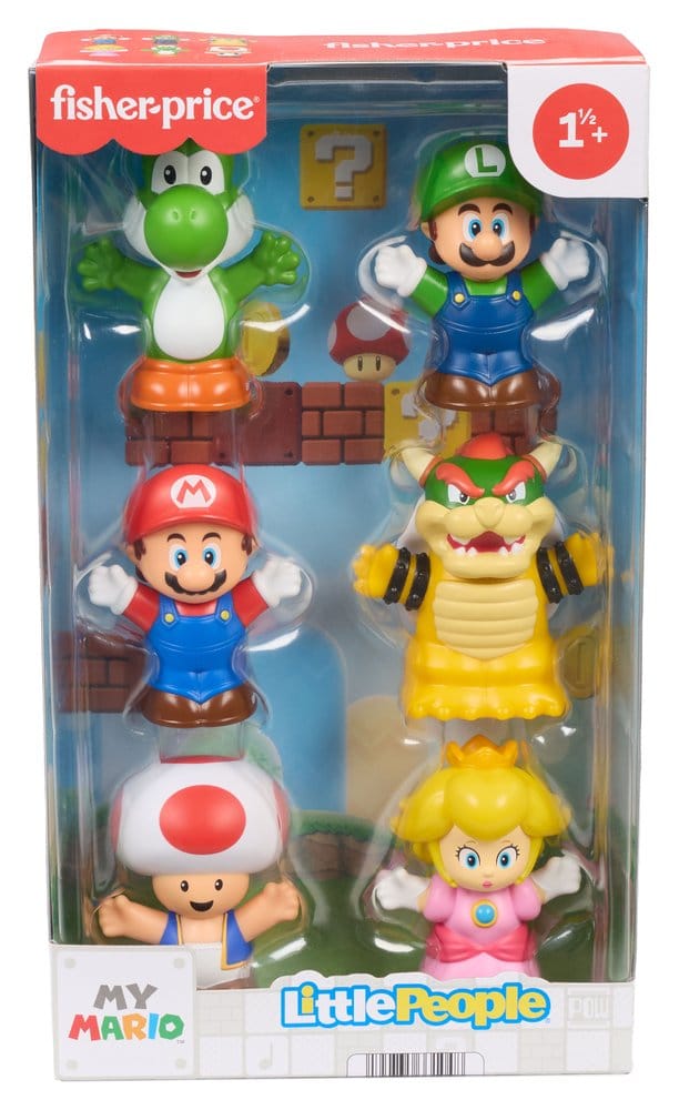 My Mario Little People Collector pack 6 minifigurines 7 cm