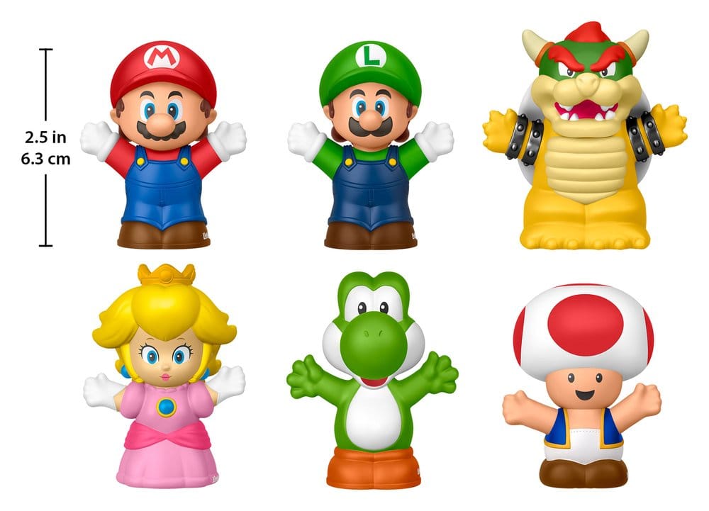 My Mario Little People Collector pack 6 minifigurines 7 cm