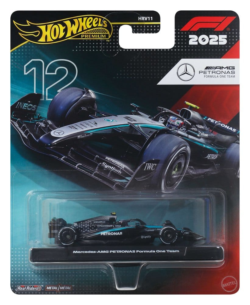 Formule 1 Hot Wheels Premium véhicule Die-Cast 1/64 Team Mercedes Benz: Driver 2