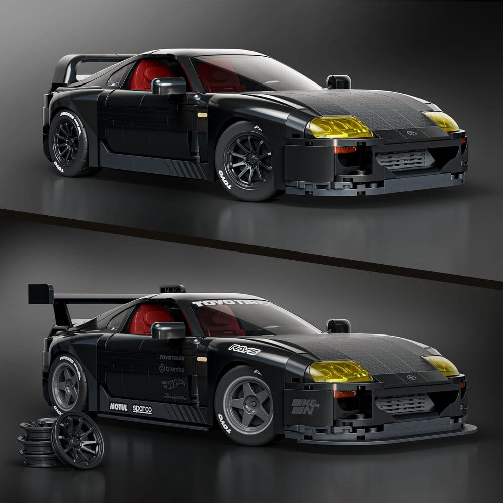 Hot Wheels Elite Mattel Brick Shop jeu de construction 1/16 '94 Toyota Supra MKIV