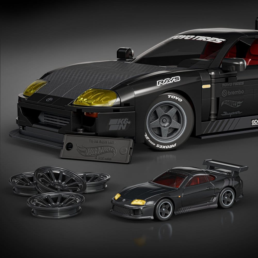 Hot Wheels Elite Mattel Brick Shop jeu de construction 1/16 '94 Toyota Supra MKIV