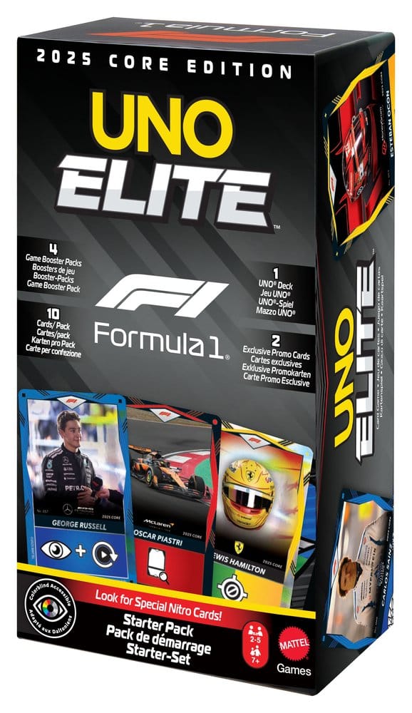 Formula 1 UNO Jeu de cartes Elite F1 Starter-Set