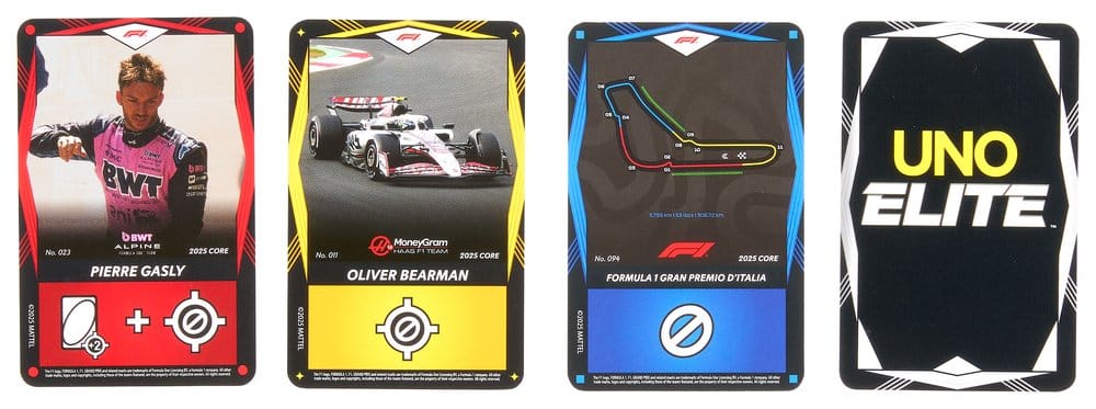 Formula 1 UNO Jeu de cartes Elite F1 Starter-Set