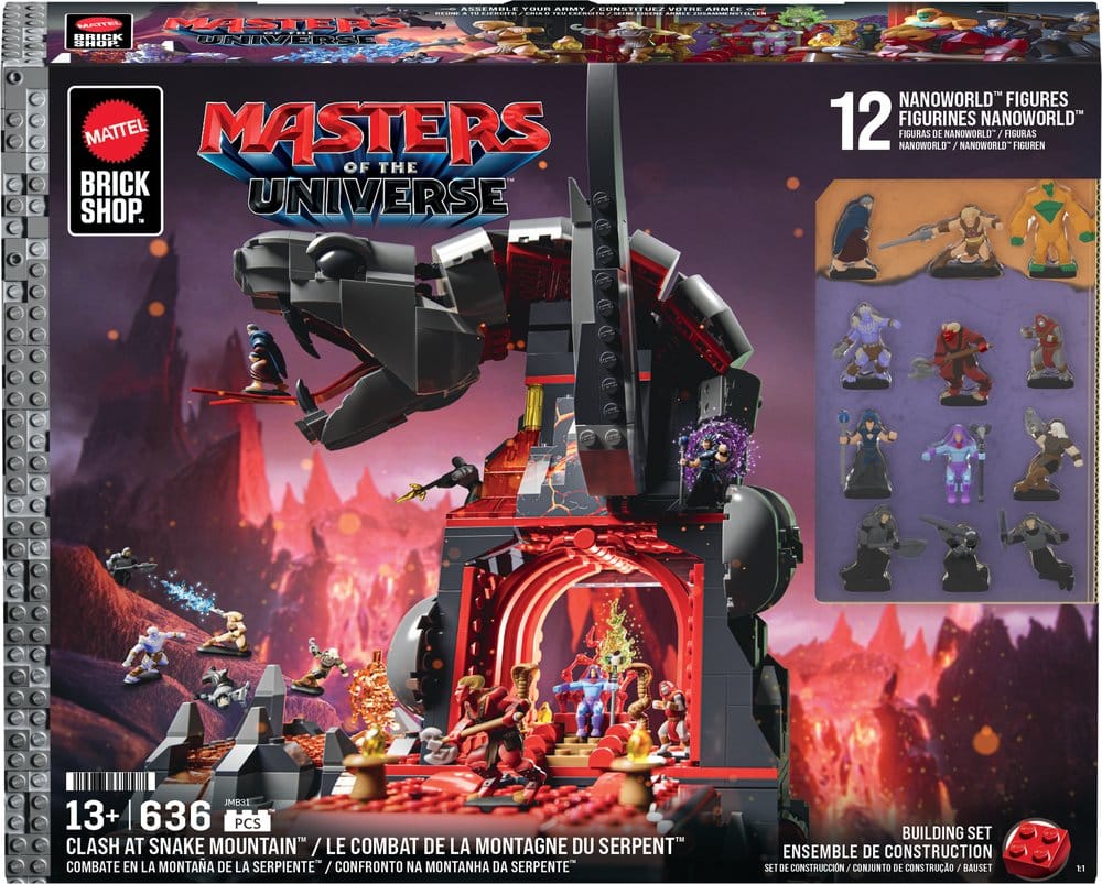 Masters of the Universe Mattel Brick Shop Set de Construction Snake Mountain