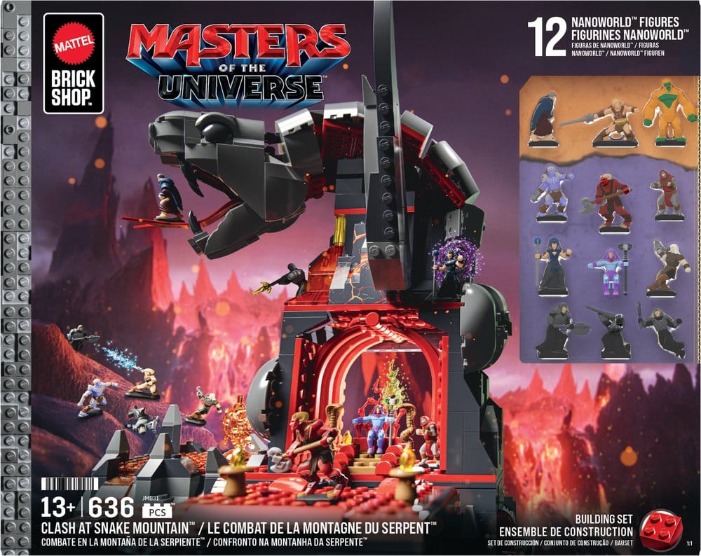 Masters of the Universe Mattel Brick Shop Set de Construction Snake Mountain