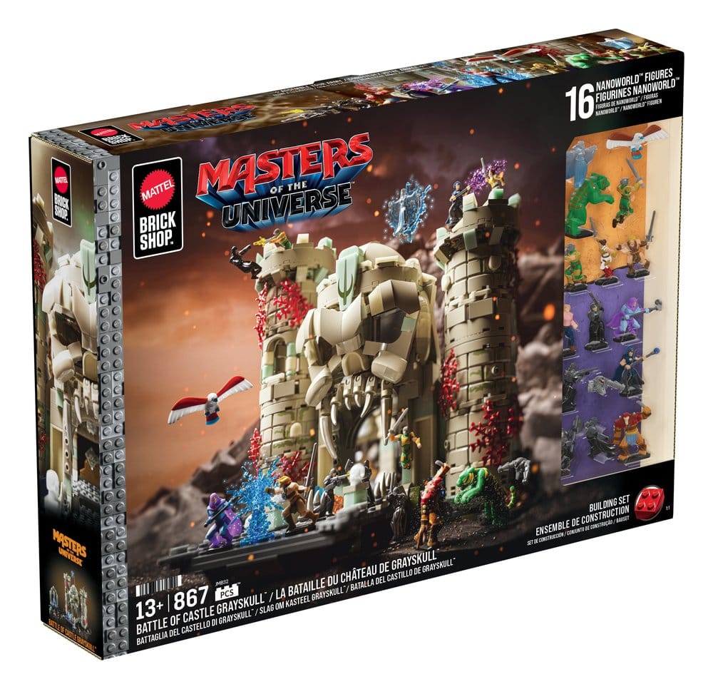 Masters of the Universe Mattel Brick Shop Set de Construction Castle Grayskull