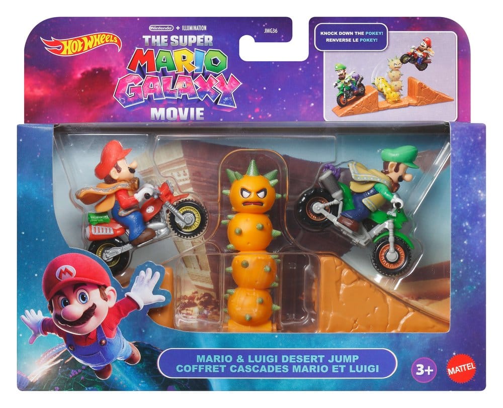 Super Mario Galaxy, le film Hot Wheels playset Mario & Luigi Saut du Désert