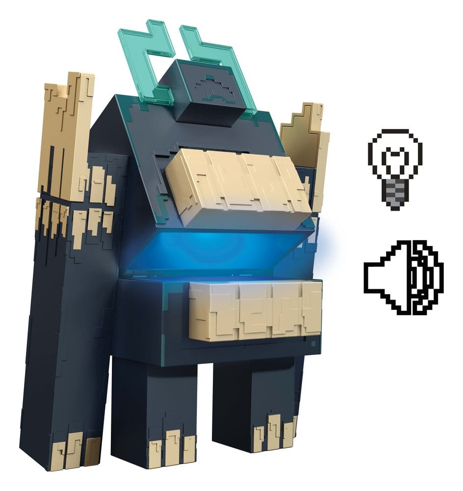 Minecraft Dungeons II figurine sonore et lumineuse Twisted Warden