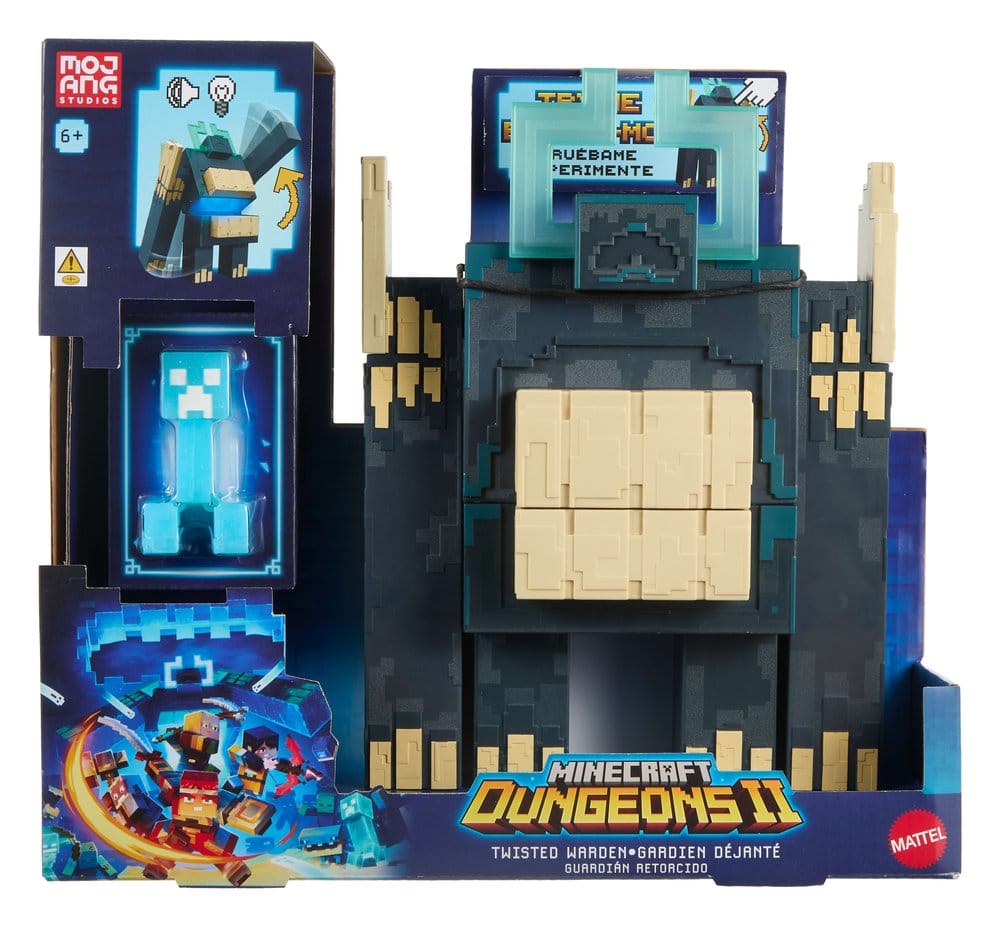Minecraft Dungeons II figurine sonore et lumineuse Twisted Warden