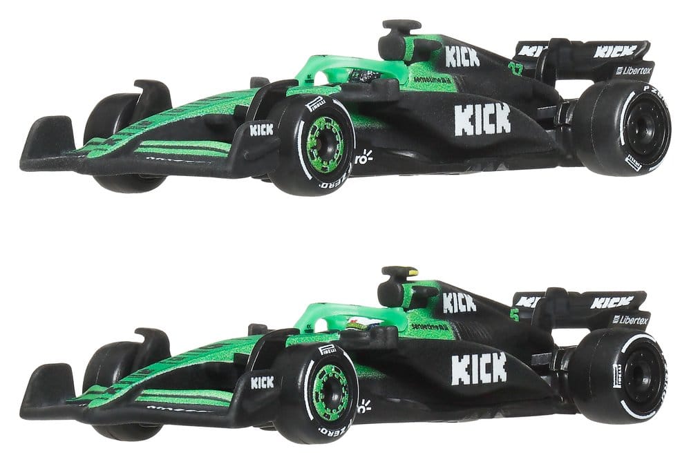Formule 1 Hot Wheels Premium pack 2 véhicules Die-Cast 1/64 KICK Sauber Team