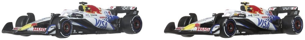 Formule 1 Hot Wheels Premium pack de 2 véhicules Die-Cast 1:64 Team Visa Cash App Racing Bulls