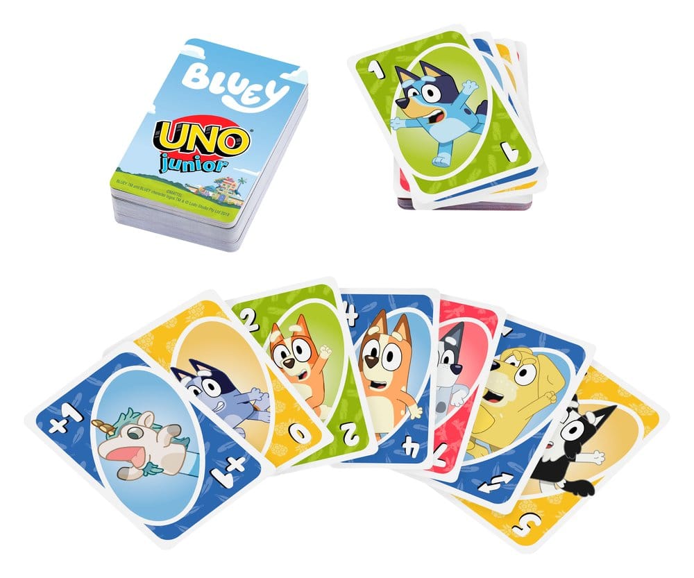Bluey UNO Junior Jeu de cartes