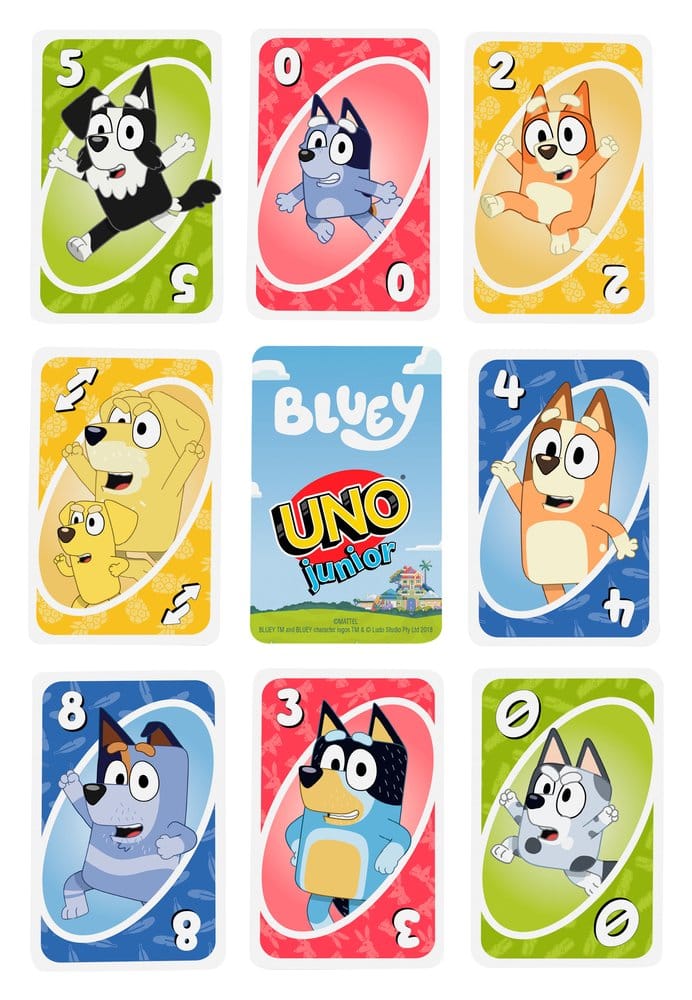 Bluey UNO Junior Jeu de cartes