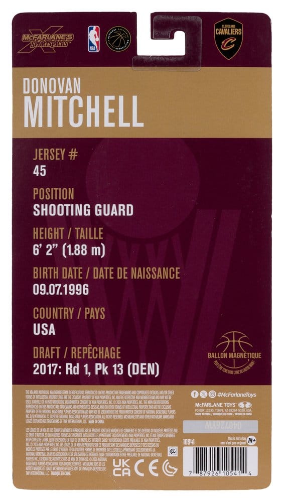 NBA SportsPicks figurine Donovan Mitchell (Cleveland Cavaliers) 15 cm
