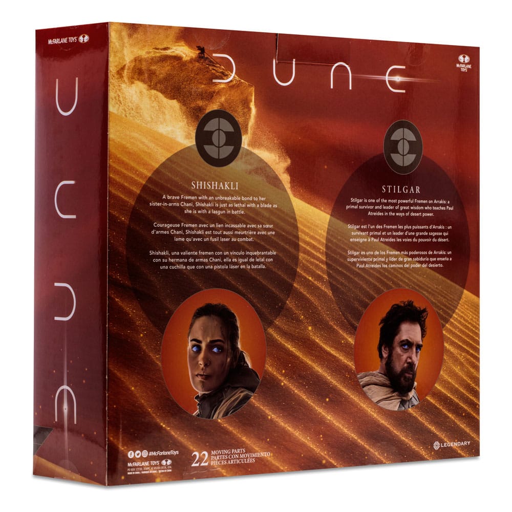 Dune, deuxième partie pack de 2 figurines Stilgar & Shishakli (Gold Label) 18 cm
