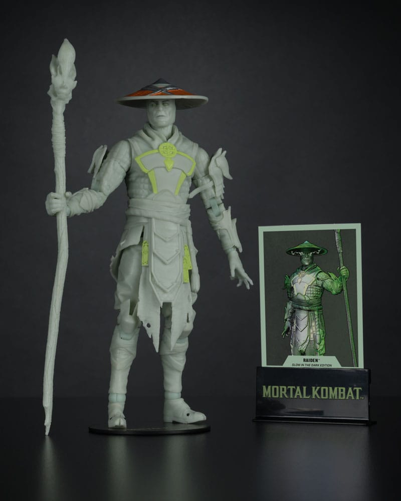 Mortal Kombat Glow in the Dark Edition figurine Raiden (Gold Label) 18 cm