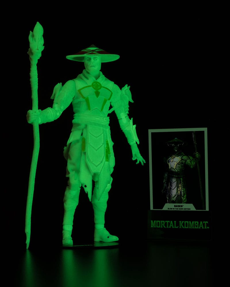 Mortal Kombat Glow in the Dark Edition figurine Raiden (Gold Label) 18 cm