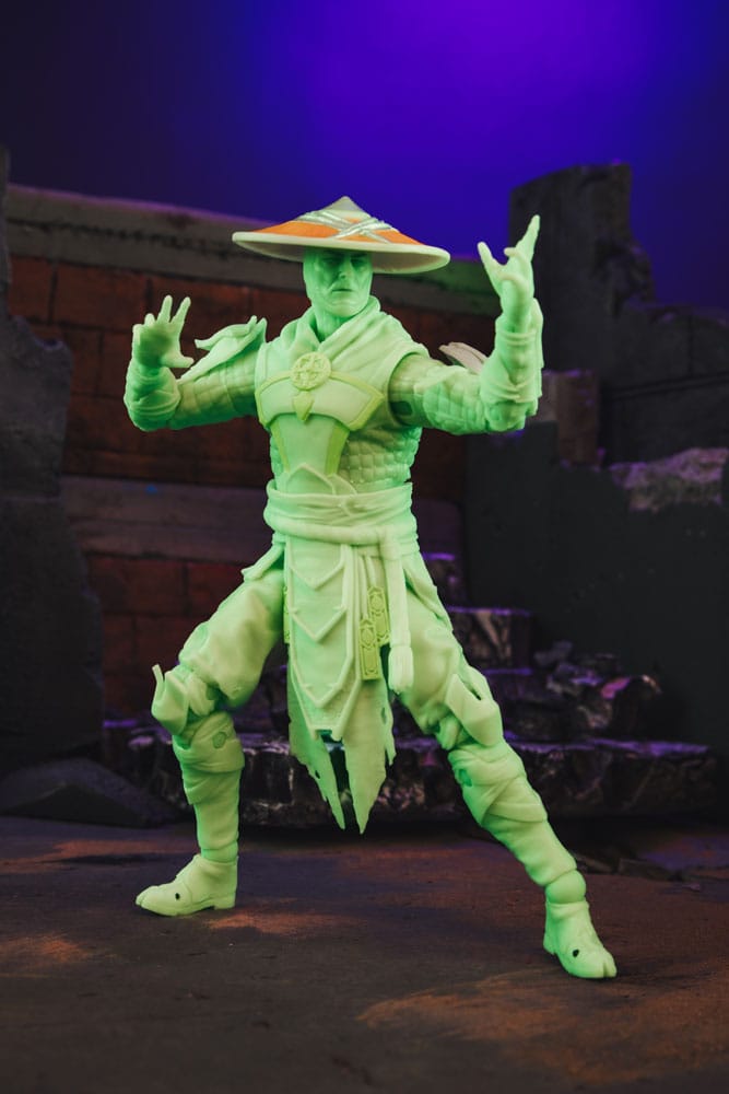 Mortal Kombat Glow in the Dark Edition figurine Raiden (Gold Label) 18 cm