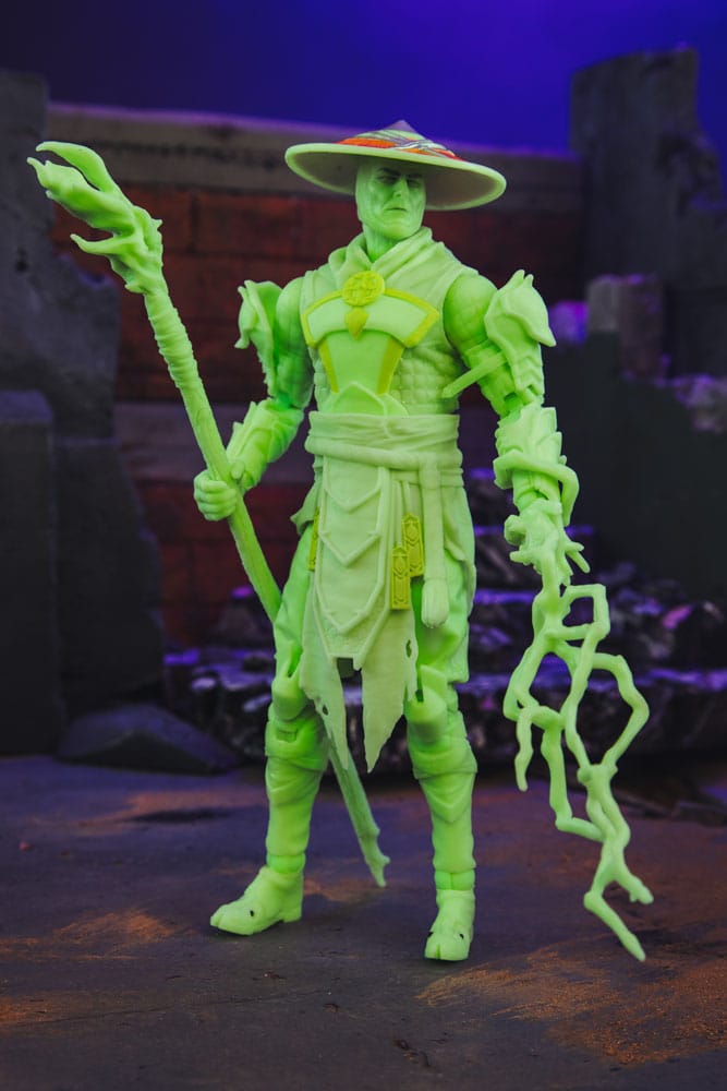 Mortal Kombat Glow in the Dark Edition figurine Raiden (Gold Label) 18 cm