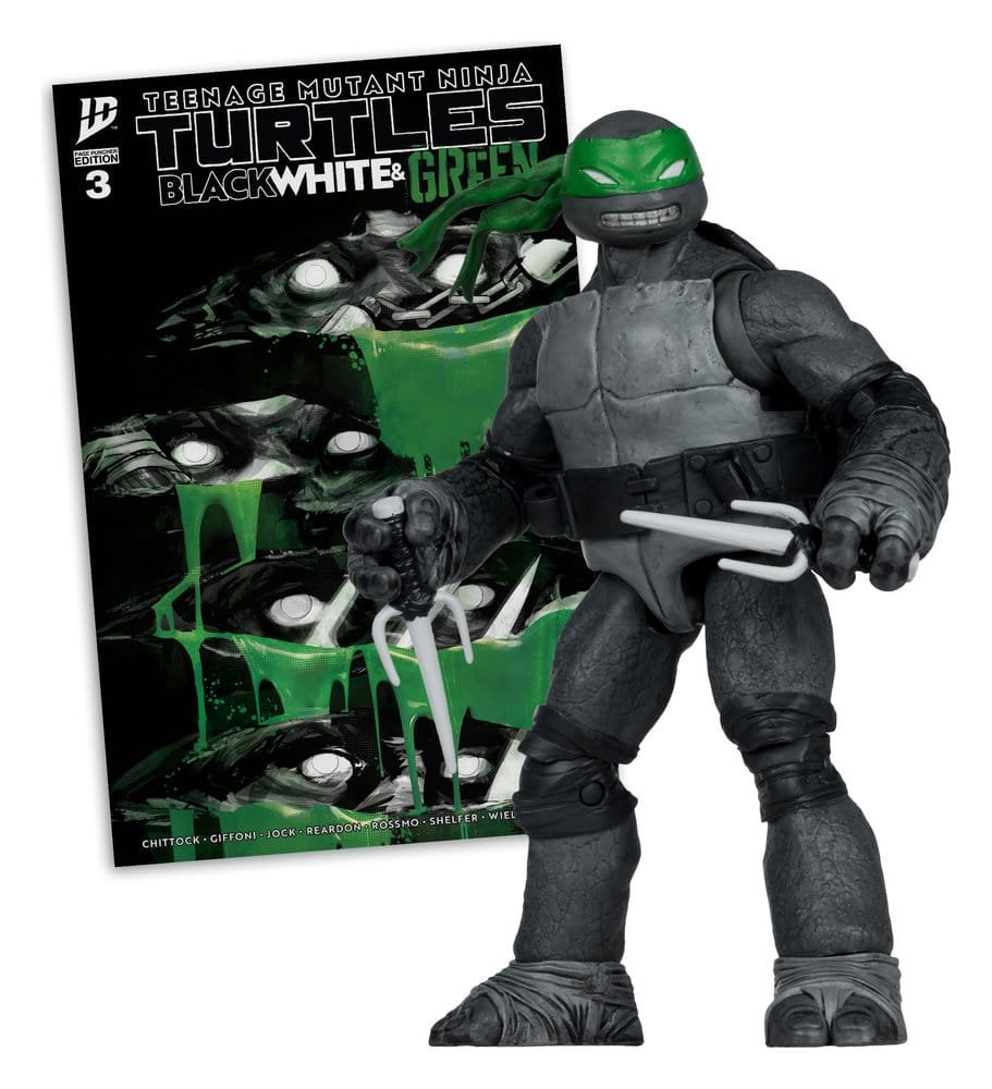 Tortues Ninja Page Punchers figurine Raphael (Black White & Green) (Red Platinum Edition) 13 cm