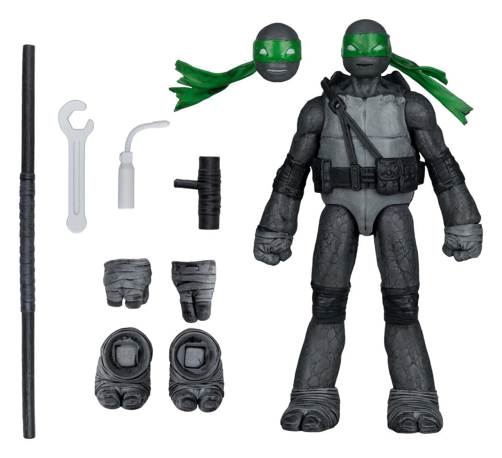 Tortues Ninja Page Punchers figurine Donatello (Black White & Green ) (Red Platinum Edition) 13 cm