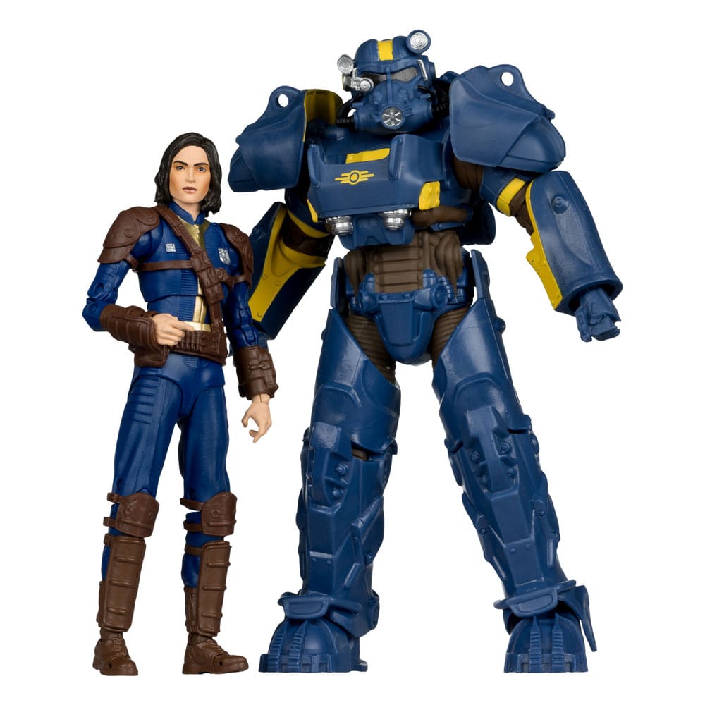 Fallout 4 pack 2 statuettes T-60 Vault Tec & Sole Survivor 18 cm