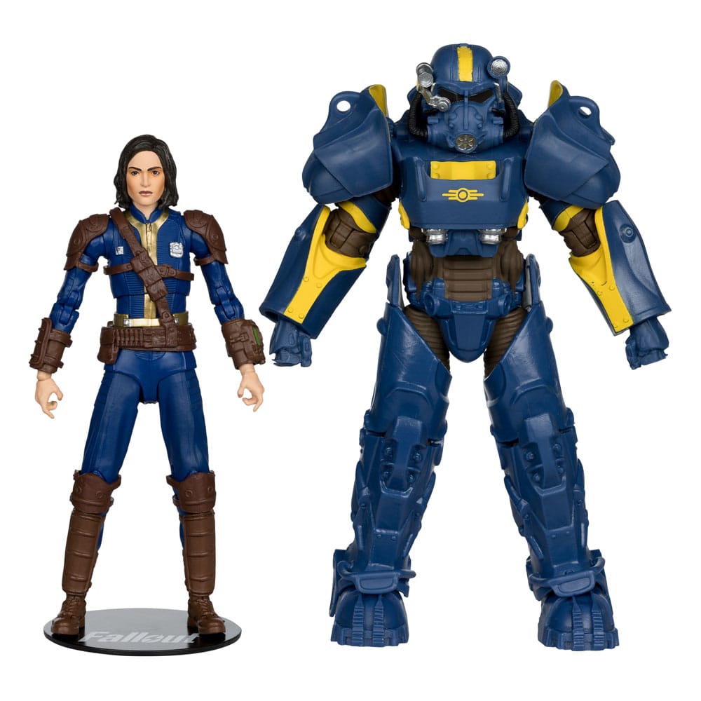 Fallout 4 pack 2 statuettes T-60 Vault Tec & Sole Survivor 18 cm