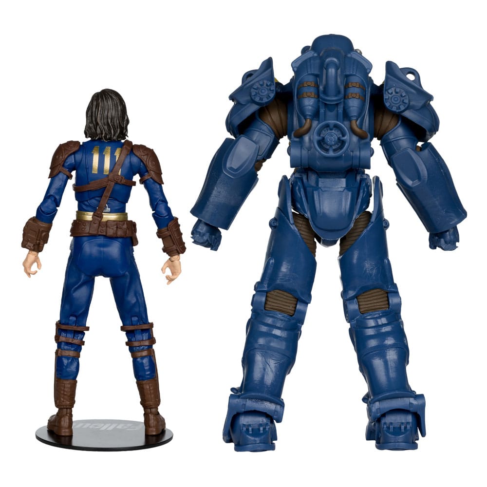 Fallout 4 pack 2 statuettes T-60 Vault Tec & Sole Survivor 18 cm
