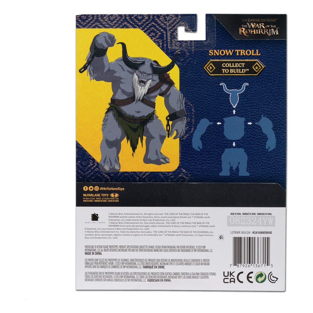 Le Seigneur des Anneaux : La Guerre des Rohirrim assortiment figurines Build-A (BAF: Snow Troll) 10 cm (4)