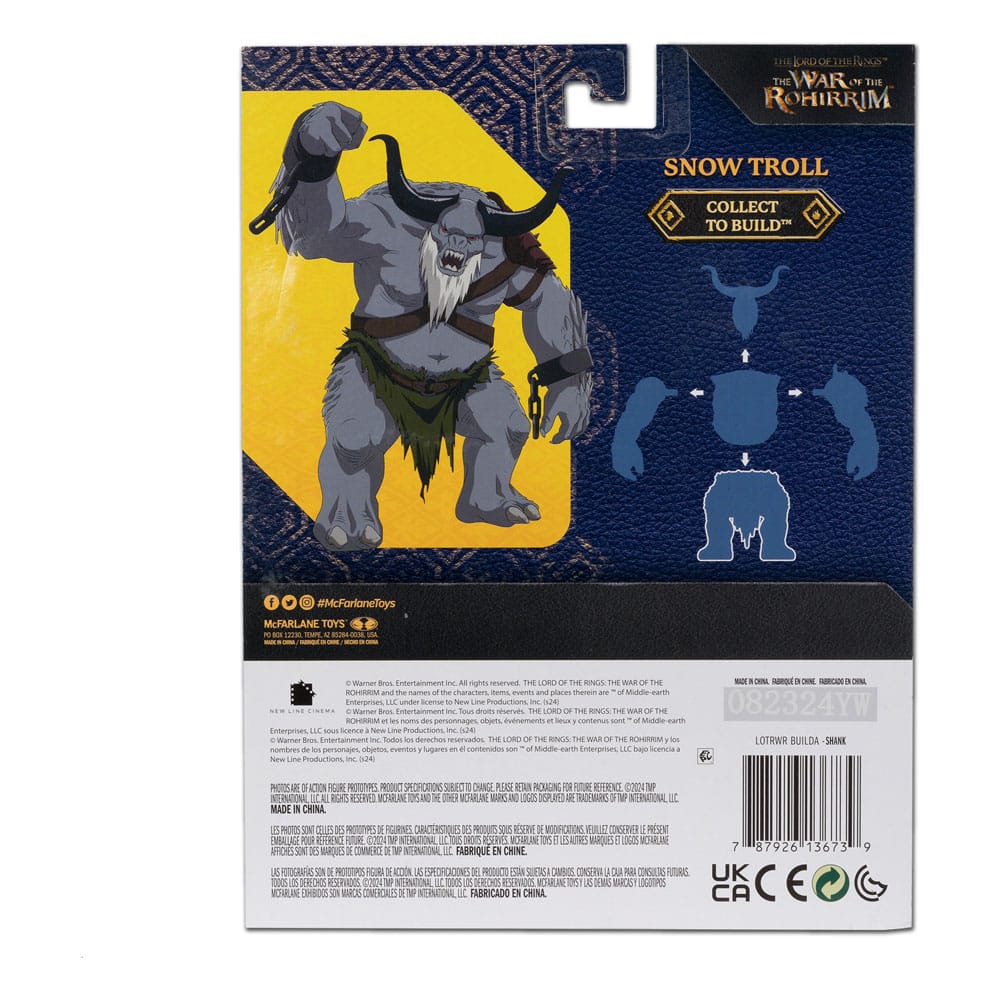 Le Seigneur des Anneaux : La Guerre des Rohirrim assortiment figurines Build-A (BAF: Snow Troll) 10 cm (4)