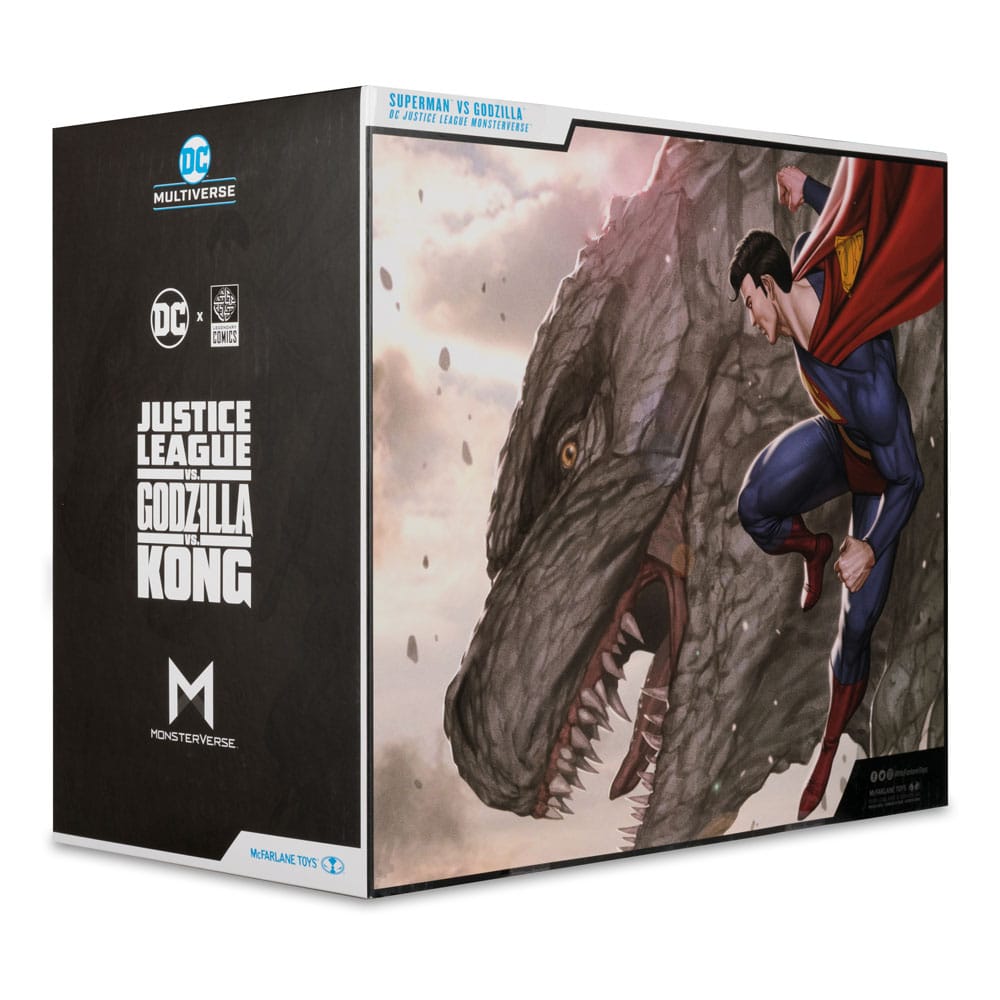 DC Justice League Monsterverse DC Multiverse pack de 2 figurines Superman Vs. Godzilla 30 cm