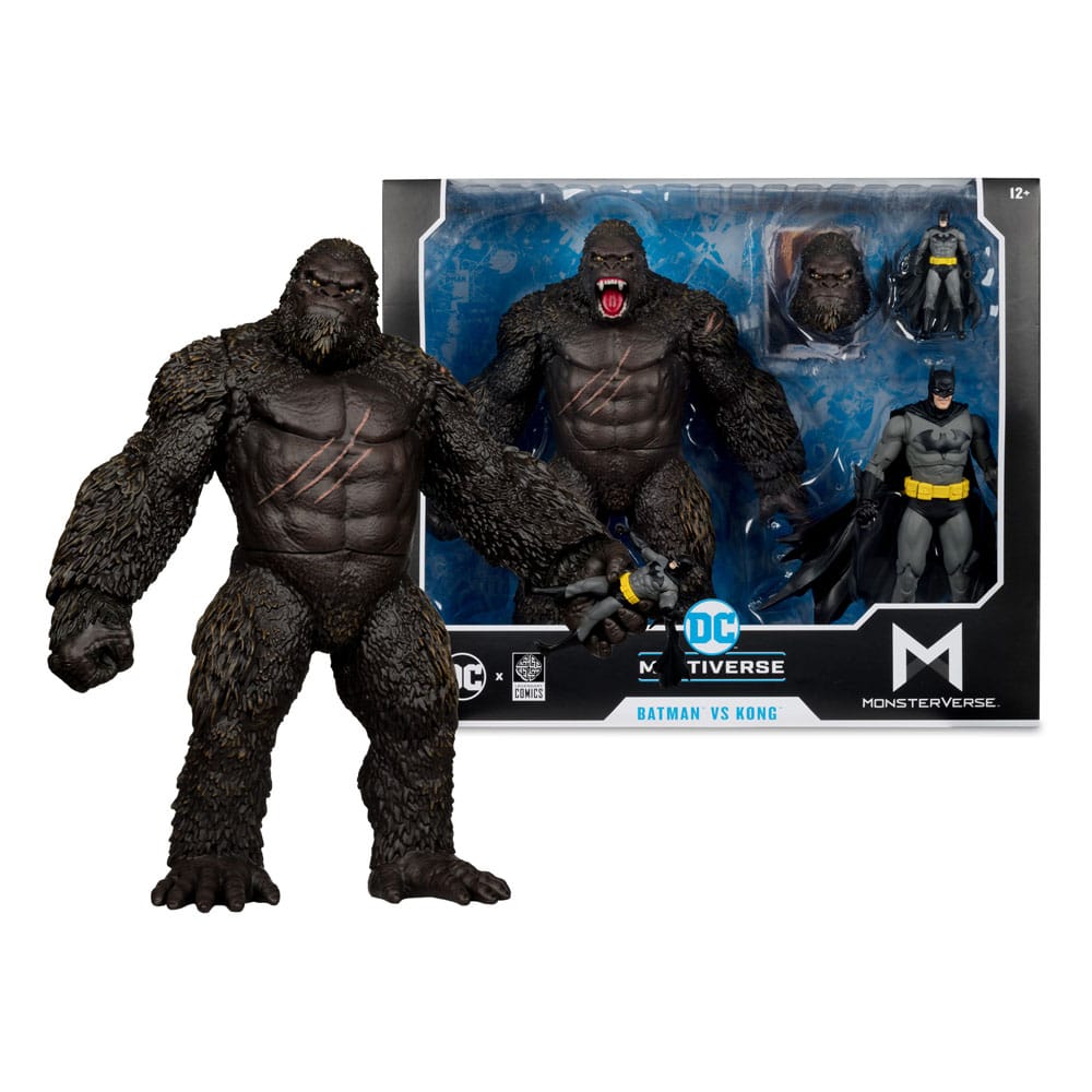 DC Justice League Monsterverse DC Multiverse pack de 2 figurines Batman & Kong 29 cm