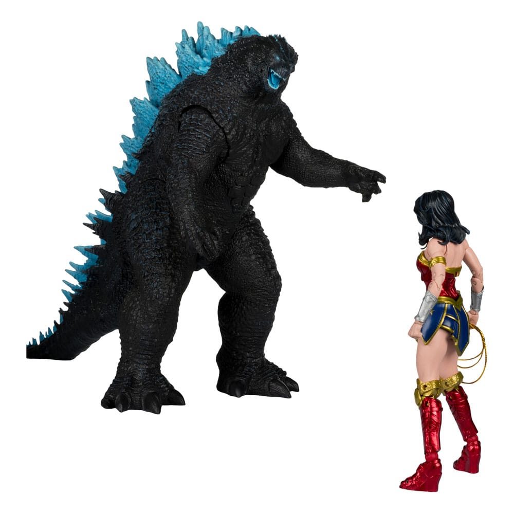 DC Justice League Monsterverse DC Multiverse pack de 2 figurines Wonder Woman Vs. Atomic Blast Godzilla 18 cm