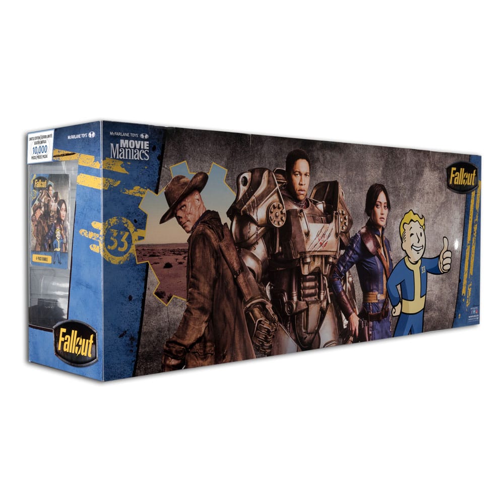 Fallout pack 4 statuettes PVC Movie Maniacs Lucy, Maximus, The Ghoul & Vault Boy 15 cm