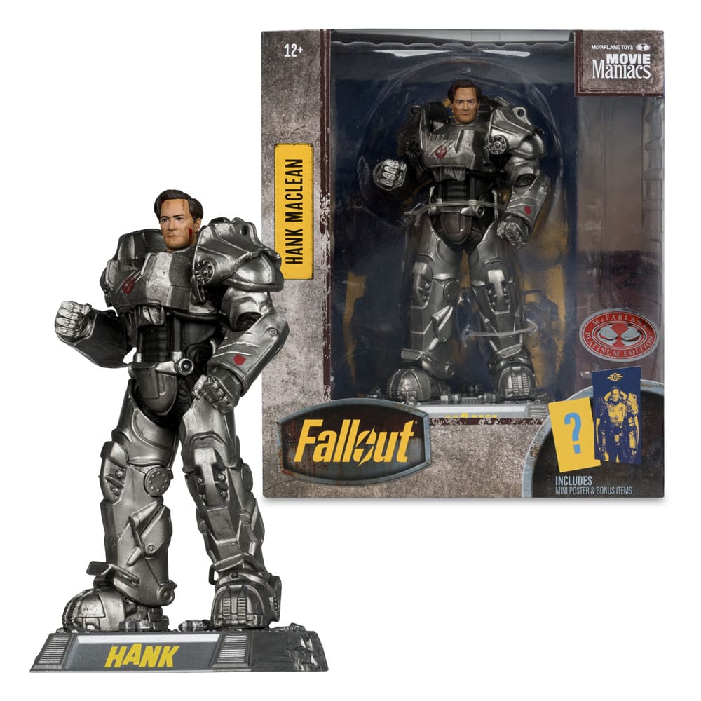 Fallout figurine Movie Maniacs Hank Maclean (Season 2) (Red Platinum Edition) 17 cm