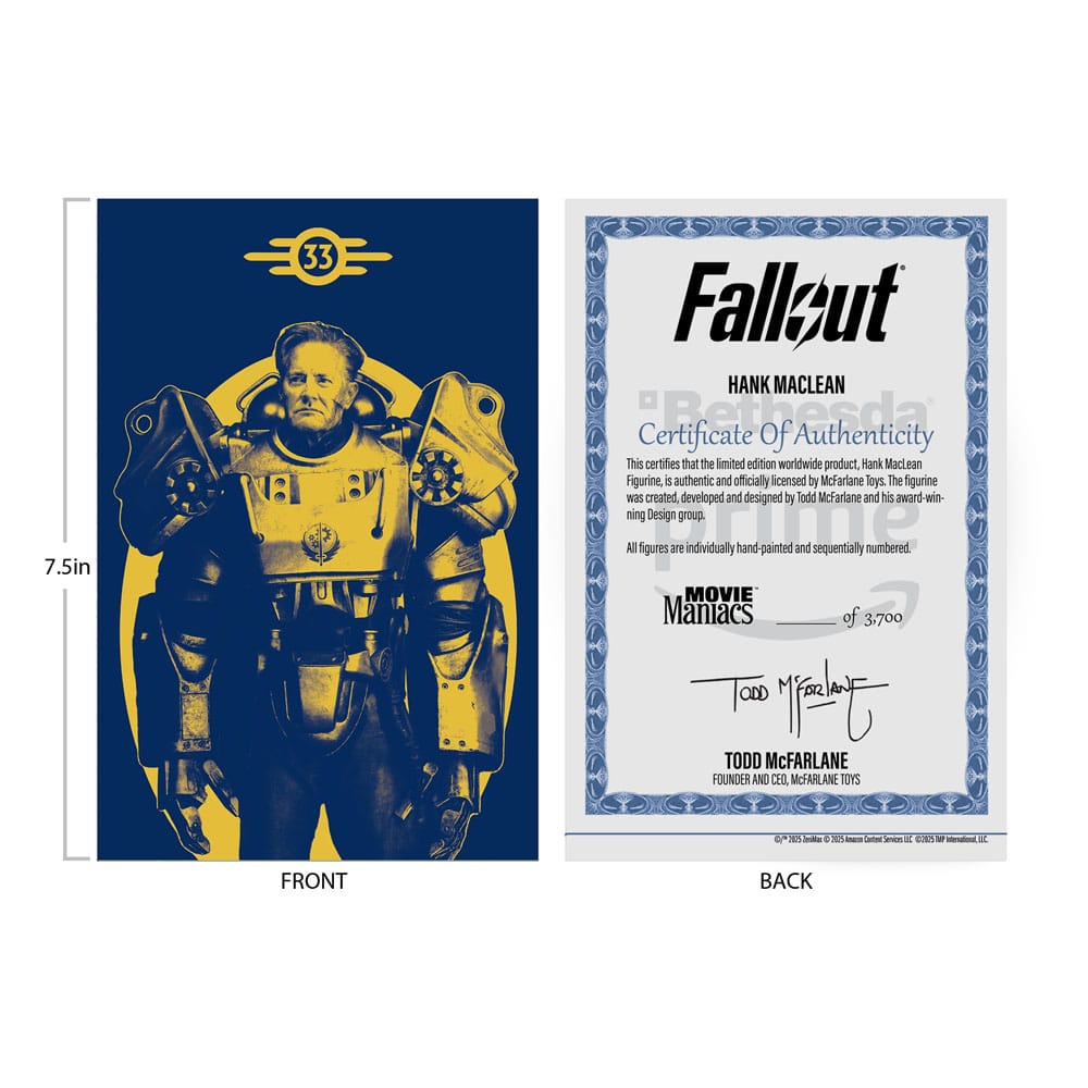 Fallout figurine Movie Maniacs Hank Maclean (Season 2) (Red Platinum Edition) 17 cm