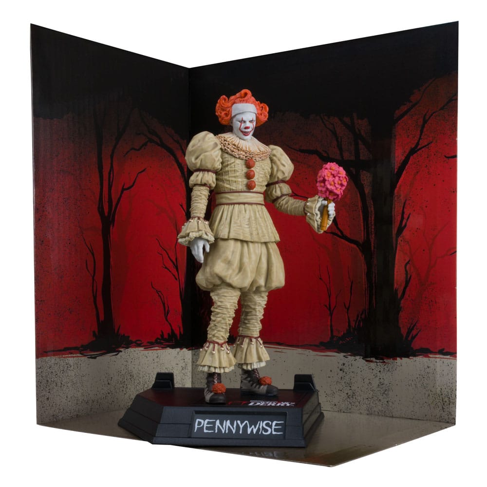 Welcome to Derry statuette PVC Movie Maniacs Pennywise (Flashback) (Gold Label) 16 cm