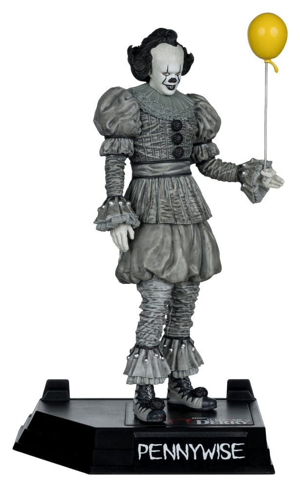 Ça Welcome to Derry Movie Maniacs figurine Pennywise (Black & White) 16 cm