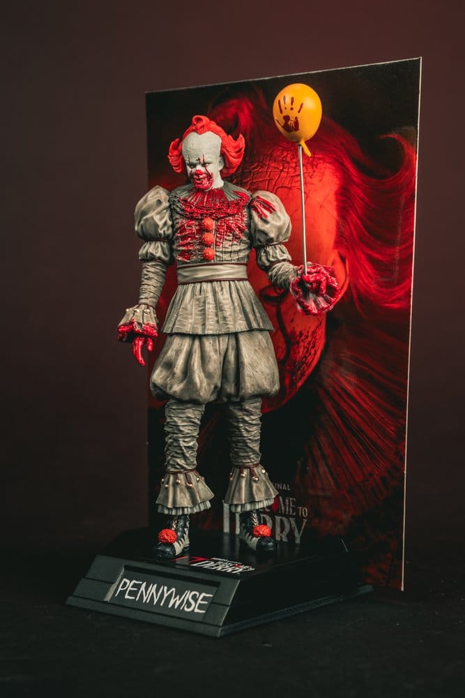 Ça Welcome to Derry Movie Maniacs figurine Pennywise (Bloody) 16 cm